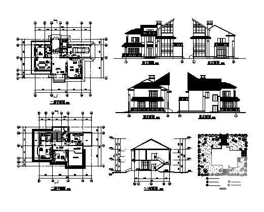 2层别墅建筑设计CAD图纸 - 4
