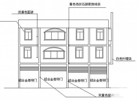 私人住宅楼建筑CAD施工图纸(1层2户) - 4