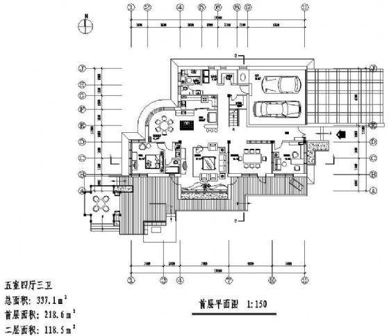 经典大方2层现代别墅建筑方案（A户型） - 2