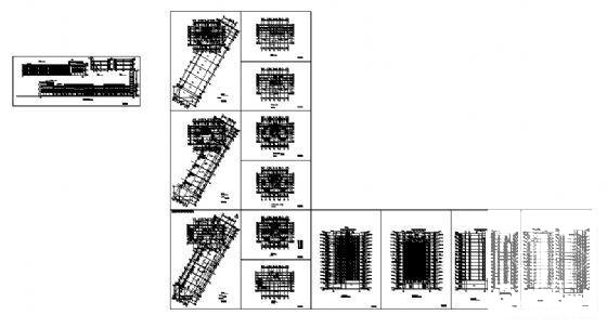 小区14层商住楼建筑CAD图纸初设图纸） - 1