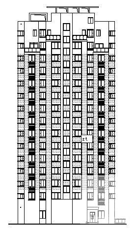 小区14层商住楼建筑CAD图纸初设图纸） - 3