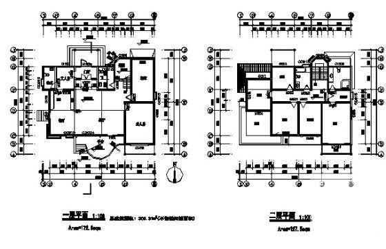2层单体别墅建筑设计CAD图纸 - 4
