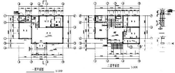 3层别墅建筑设计CAD图纸 - 1