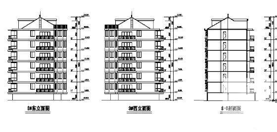 6层住宅楼建筑设计CAD图纸 - 3