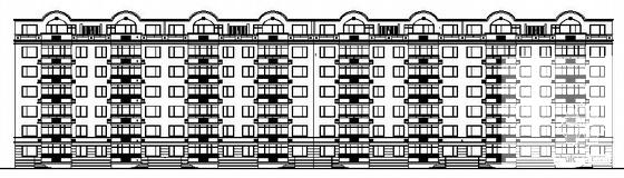 6层职工宿舍楼建筑施工CAD图纸 - 1