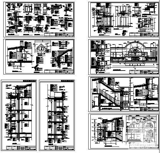6层职工宿舍楼建筑施工CAD图纸 - 2