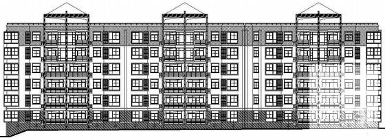 6层板式住宅楼建筑施工CAD图纸 - 4