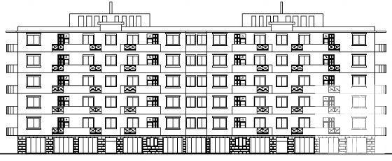 比较受欢迎的6层住宅楼建筑扩初CAD图纸 - 3