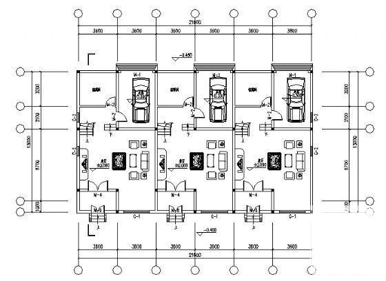 精美实用的3层联排别墅建筑CAD图纸 - 1