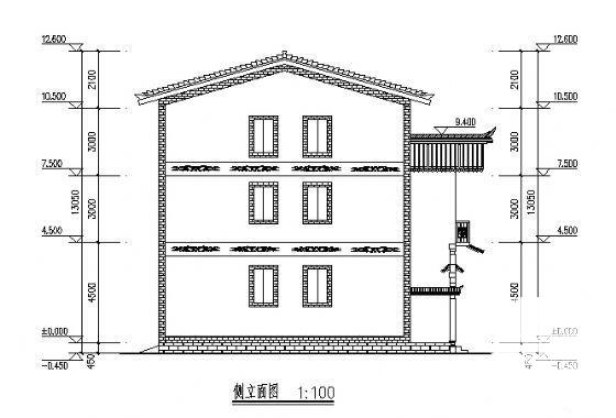 精美实用的3层联排别墅建筑CAD图纸 - 4