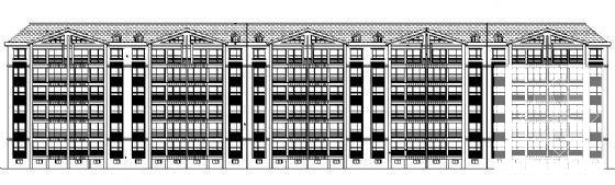 6层住宅楼建筑CAD图纸（标注详细） - 2