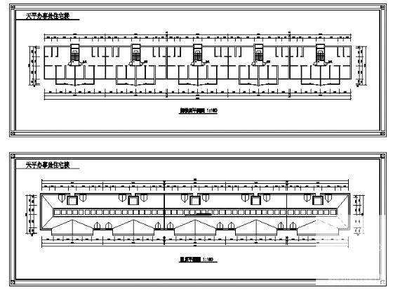 6层住宅楼建筑CAD图纸（标注详细） - 4