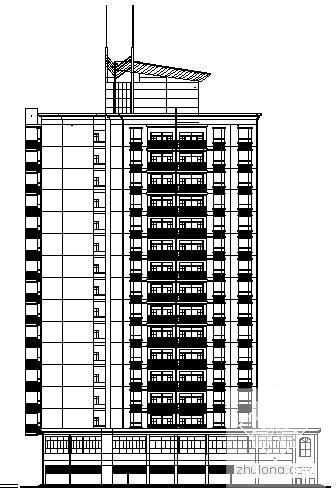 15层商住楼建筑扩初CAD图纸（现代风格） - 4