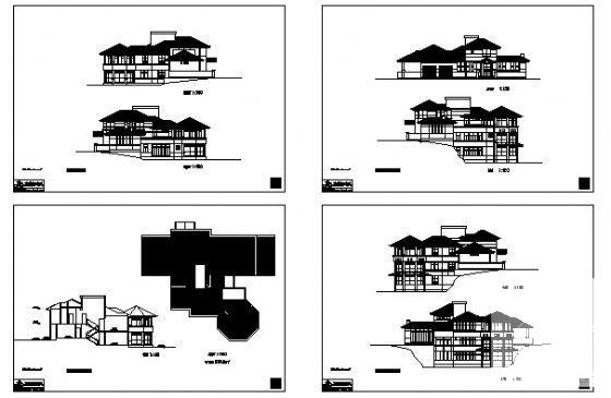 2层别墅建筑概念设计CAD图纸 - 2
