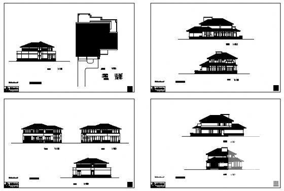 2层别墅建筑概念设计CAD图纸 - 3