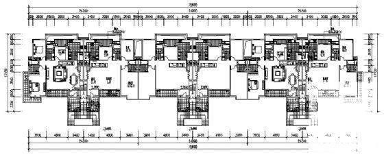 花园洋房7层住宅楼建筑设计CAD图纸 - 2