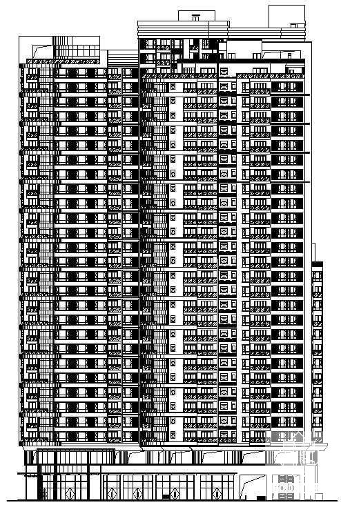 30层花园洋房建筑CAD图纸 - 4