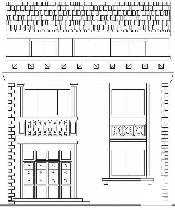 2层带阁楼乡村别墅建筑结构设计CAD图纸 - 1