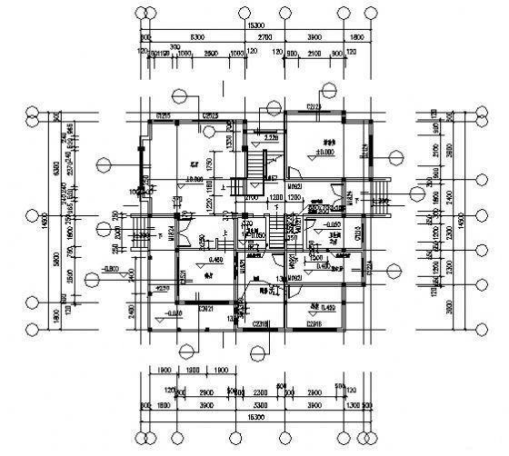 3层小别墅建筑设计CAD图纸 - 3