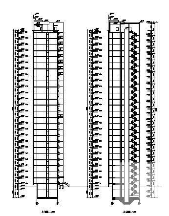 25层经济适用房住宅楼建筑设计CAD图纸 - 2