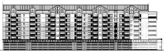 花园社区8层住宅楼建筑设计CAD图纸 - 1