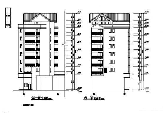 花园社区8层住宅楼建筑设计CAD图纸 - 4