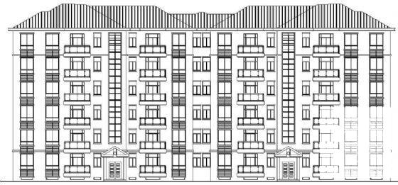 非常详细的6层板式住宅楼建筑CAD图纸 - 4