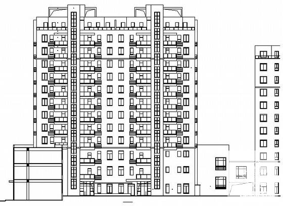 12层住宅楼建筑设计CAD图纸 - 4