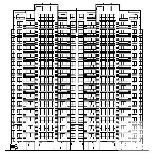 经典大方的15层住宅楼建筑CAD图纸 - 4