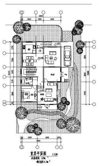 3层别墅建筑CAD图纸 - 3
