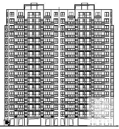 比较详细的15层住宅楼建筑CAD图纸 - 2