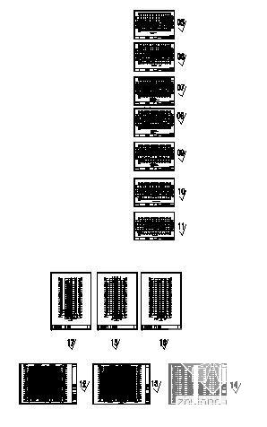 比较详细的15层住宅楼建筑CAD图纸 - 3