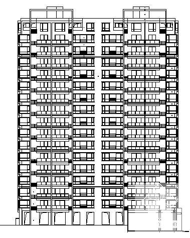 经典详细的15层住宅楼（8号楼）建筑CAD图纸 - 3