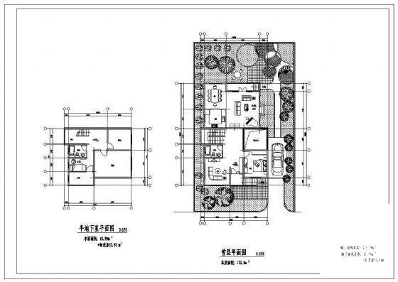 2层别墅建筑设计CAD图纸（一） - 1