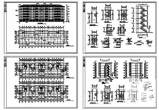 经典大方的6层住宅楼建筑CAD施工图纸 - 2