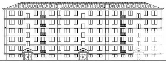 经典大方的6层住宅楼建筑CAD施工图纸 - 3