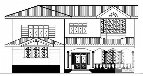 精美详细的三开间新农村别墅建筑CAD图纸 - 3
