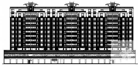 广场商住楼建筑CAD施工图纸 - 3