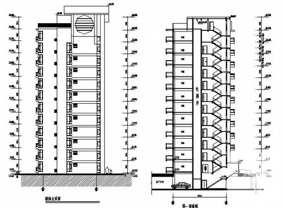 12层住宅楼建筑设计CAD图纸 - 3