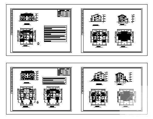 精美新农村小康住宅建筑设计CAD图纸 - 4
