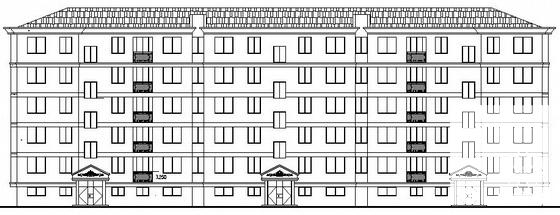 经典实用的6层住宅楼建筑CAD施工图纸 - 1