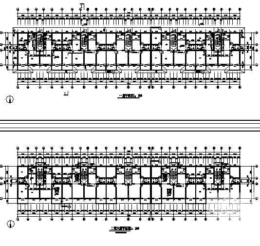 6层住宅楼建筑CAD施工图纸 - 2