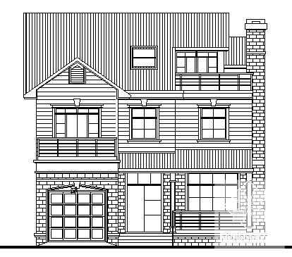 简单的2层小型别墅建筑CAD图纸 - 1