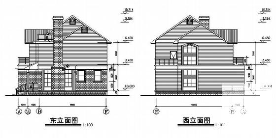 简单的2层小型别墅建筑CAD图纸 - 3
