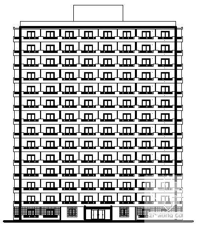 丙类13层学生公寓建筑结构方案设计CAD图纸 - 2