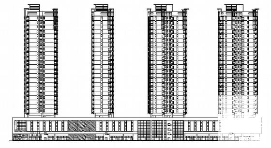 24层商住楼建筑CAD施工图纸 - 4