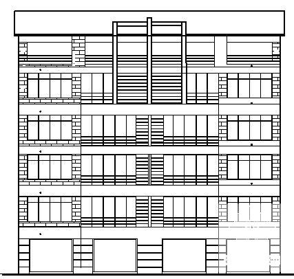 5层住宅楼建筑CAD施工方案图纸 - 1
