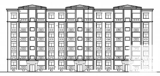 6层砖混住宅楼建筑楼建筑结构CAD施工图纸 - 1