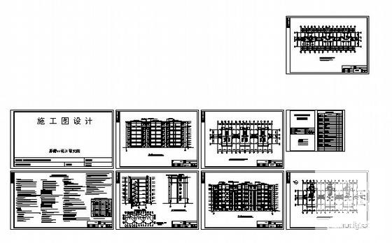 6层砖混住宅楼建筑楼建筑结构CAD施工图纸 - 2