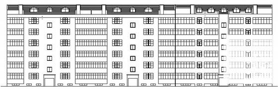 6层住宅楼建筑CAD施工方案图纸 - 4